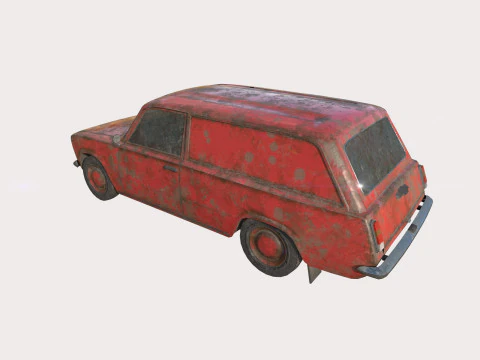 Abandoned Car 21 3D Model