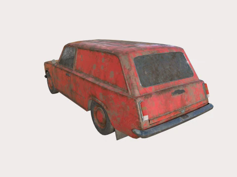 Abandoned Car 21 3D Model