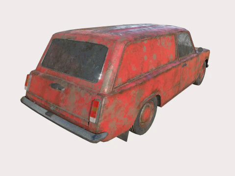 Abandoned Car 21 3D Model
