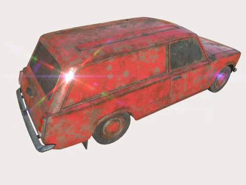 Abandoned Car 21 3D Model