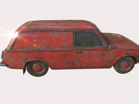 Abandoned Car 21 3D Model