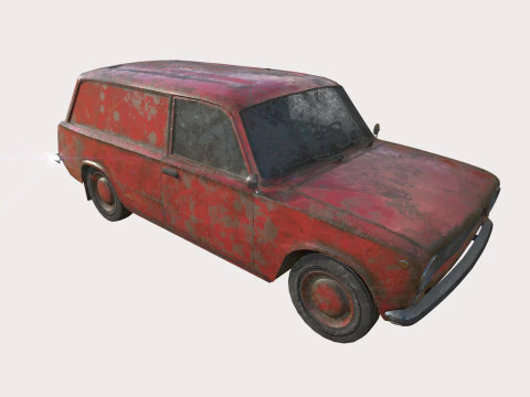 Abandoned Car 21 3D Model