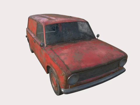 Abandoned Car 21 3D Model