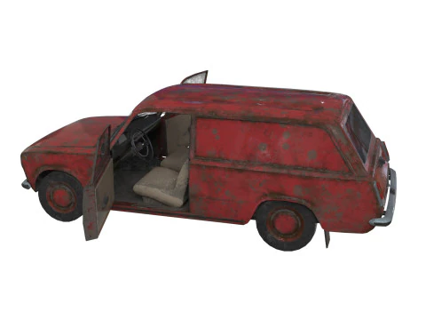 Abandoned Car 21 3D Model