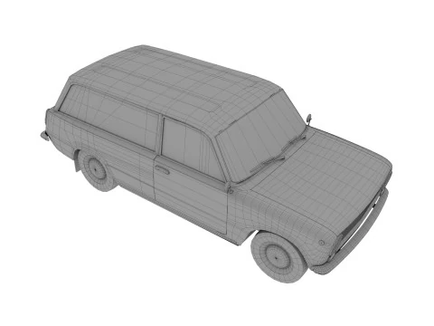 Abandoned Car 21 3D Model