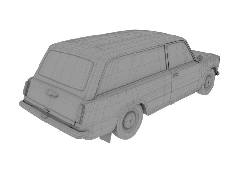 Abandoned Car 21 3D Model