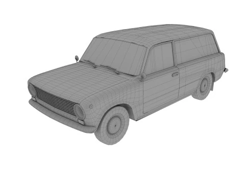 Abandoned Car 21 3D Model