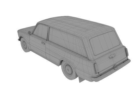 Abandoned Car 21 3D Model