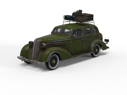 Abandoned Car 20a 3D Model