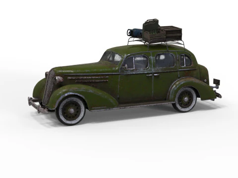 Abandoned Car 20a 3D Model