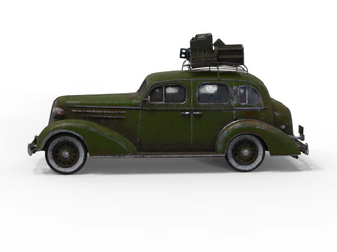 Abandoned Car 20a 3D Model