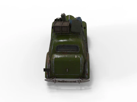 Abandoned Car 20a 3D Model