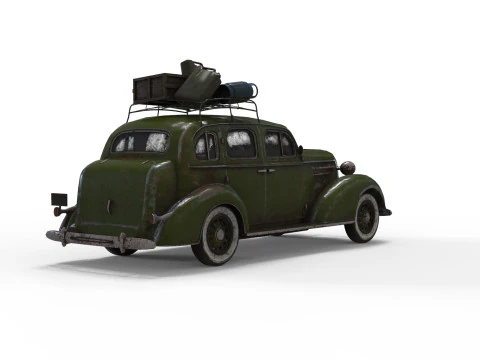 Abandoned Car 20a 3D Model