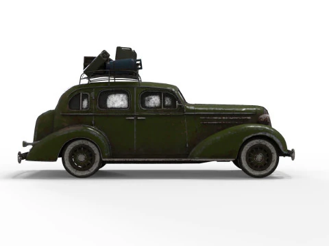 Abandoned Car 20a 3D Model