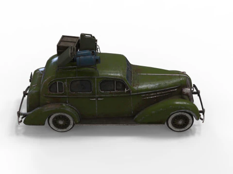 Abandoned Car 20a 3D Model