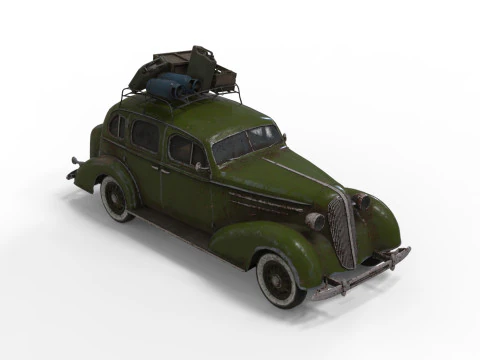 Abandoned Car 20a 3D Model