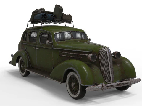Abandoned Car 20a 3D Model