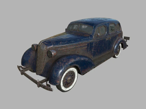 Carro Abandonado 20 Modelo 3D