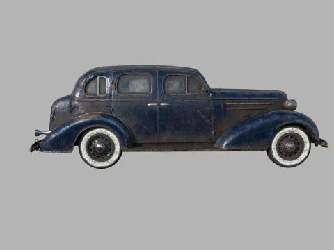 Abandoned Car 20 3D Model