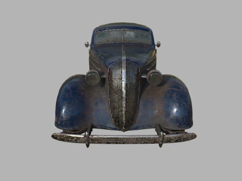 Abandoned Car 20 3D Model