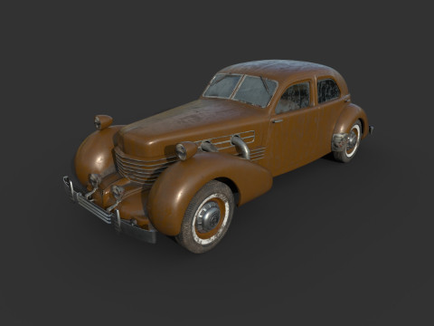 Покинуте авто 69 3D Модель