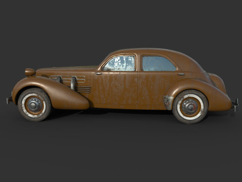 Покинуте авто 69 3D Модель