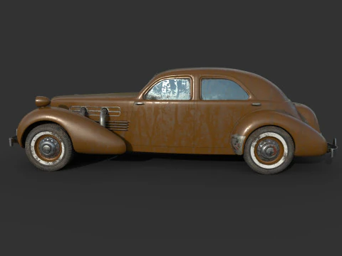 Abandoned Car 69 3D Model