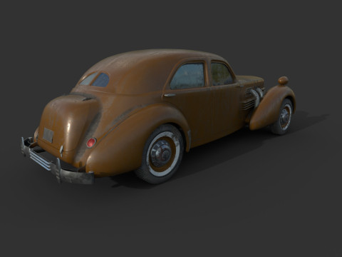 Покинуте авто 69 3D Модель