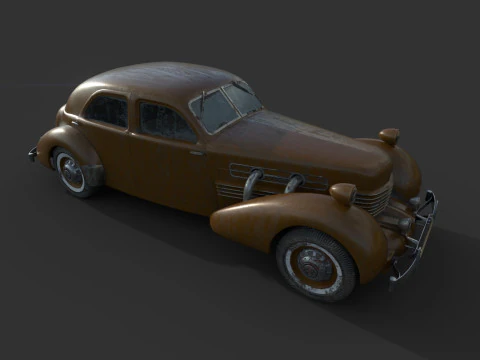 Abandoned Car 69 3D Model