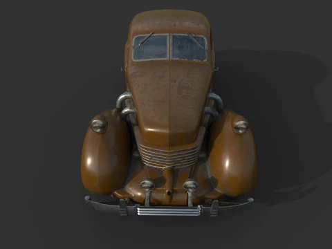 Abandoned Car 69 3D Model