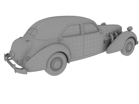 Abandoned Car 69 3D Model