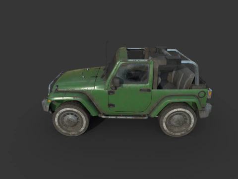 Abandoned Car 64 3D Model