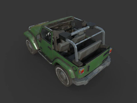 Abandoned Car 64 3D Model