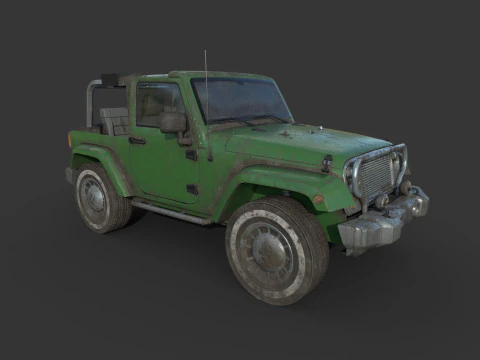Abandoned Car 64 3D Model