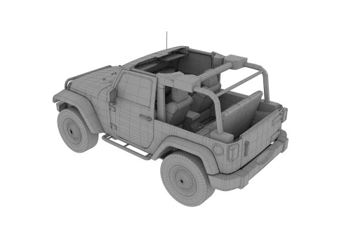 Abandoned Car 64 3D Model