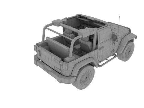 Abandoned Car 64 3D Model
