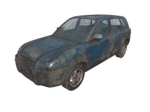 Abandoned Car 63 3D Model