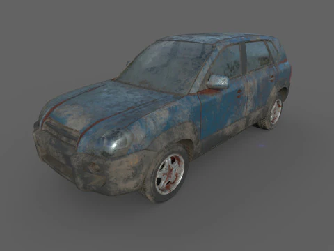 Abandoned Car 63 3D Model