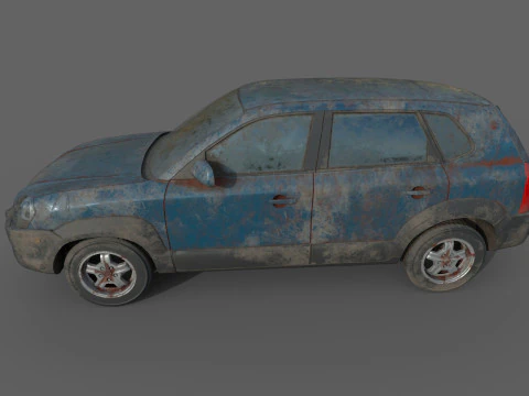 Abandoned Car 63 3D Model