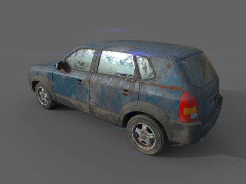 Abandoned Car 63 3D Model