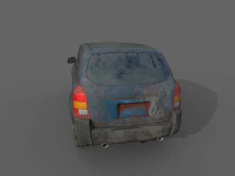 Abandoned Car 63 3D Model