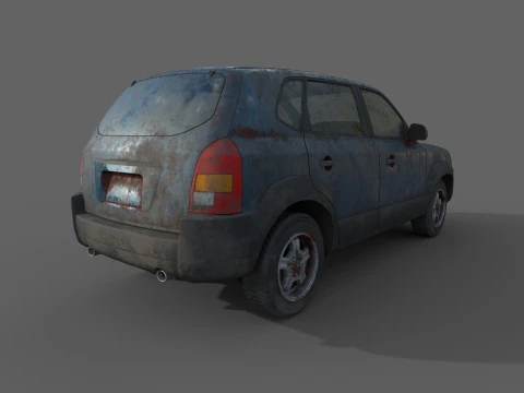 Abandoned Car 63 3D Model