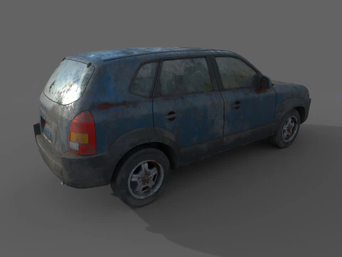 Abandoned Car 63 3D Model