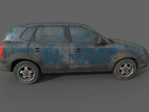 Abandoned Car 63 3D Model