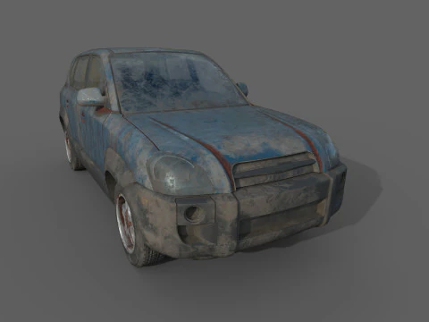 Abandoned Car 63 3D Model