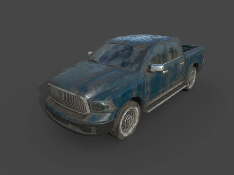 Abandoned Car 63 3D Model