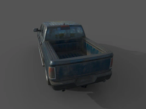 Abandoned Car 63 3D Model