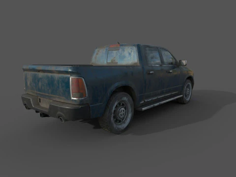 Abandoned Car 63 3D Model