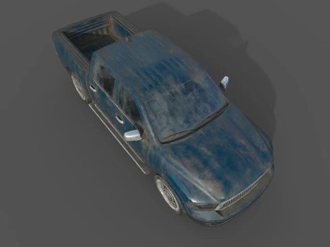 Abandoned Car 63 3D Model