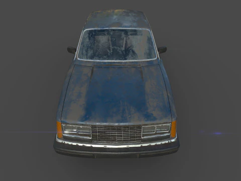 Abandoned Car 58 3D Model